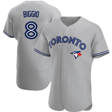 Men's Toronto Blue Jays 8 Cavan Biggio White Home Jersey - Bluefink